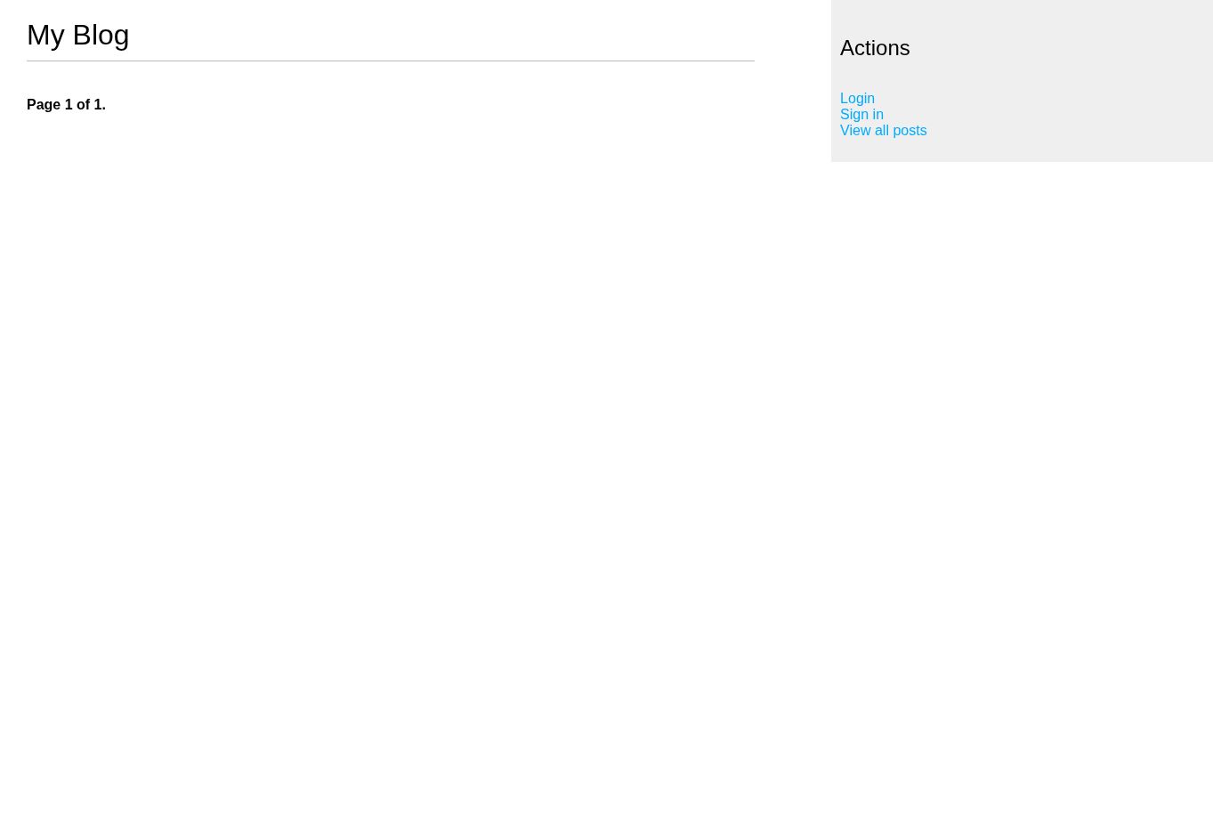 Database Portfolio Blog